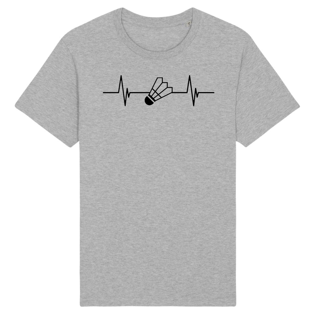 T-Shirt Homme Rythme cardiaque badminton