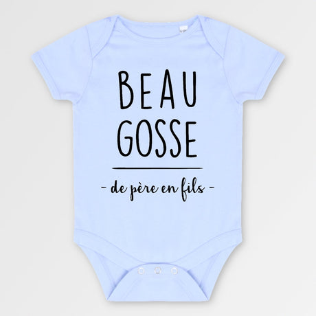 Body Bébé Beau gosse de père en fils Bleu