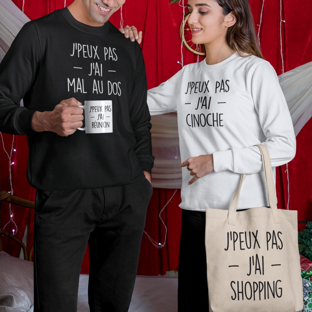 Boxer Homme Personnalisé J'peux pas j'ai "votre texte"