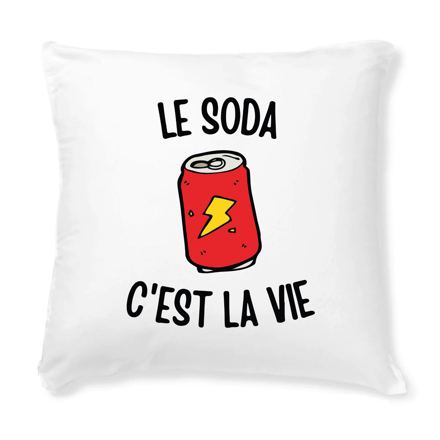Coussin Le soda c'est la vie