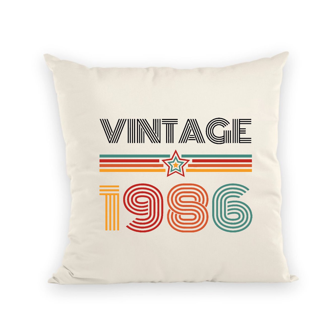 Coussin Vintage année 1986