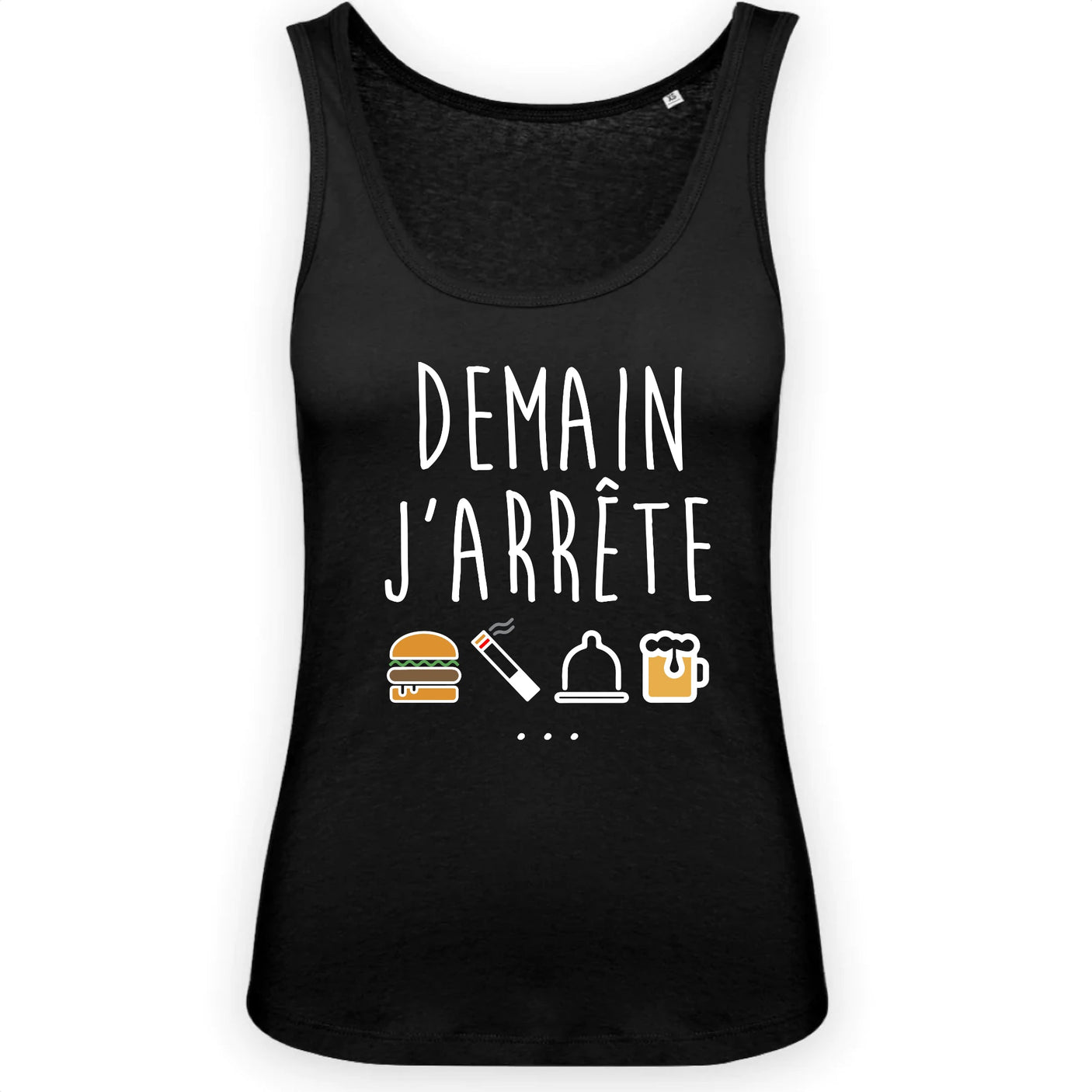 Débardeur Femme Demain j'arrête