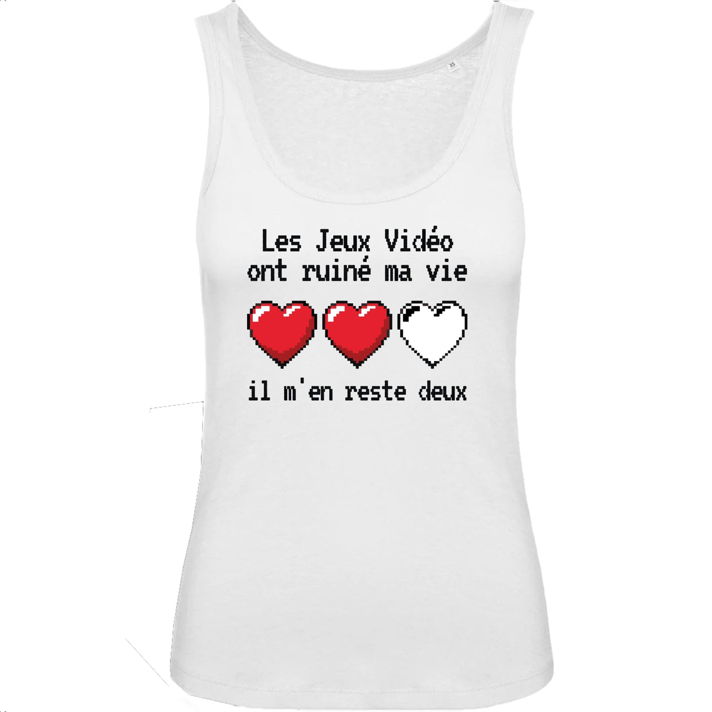 Débardeur Femme Les jeux vidéo ont ruiné ma vie il m'en reste deux