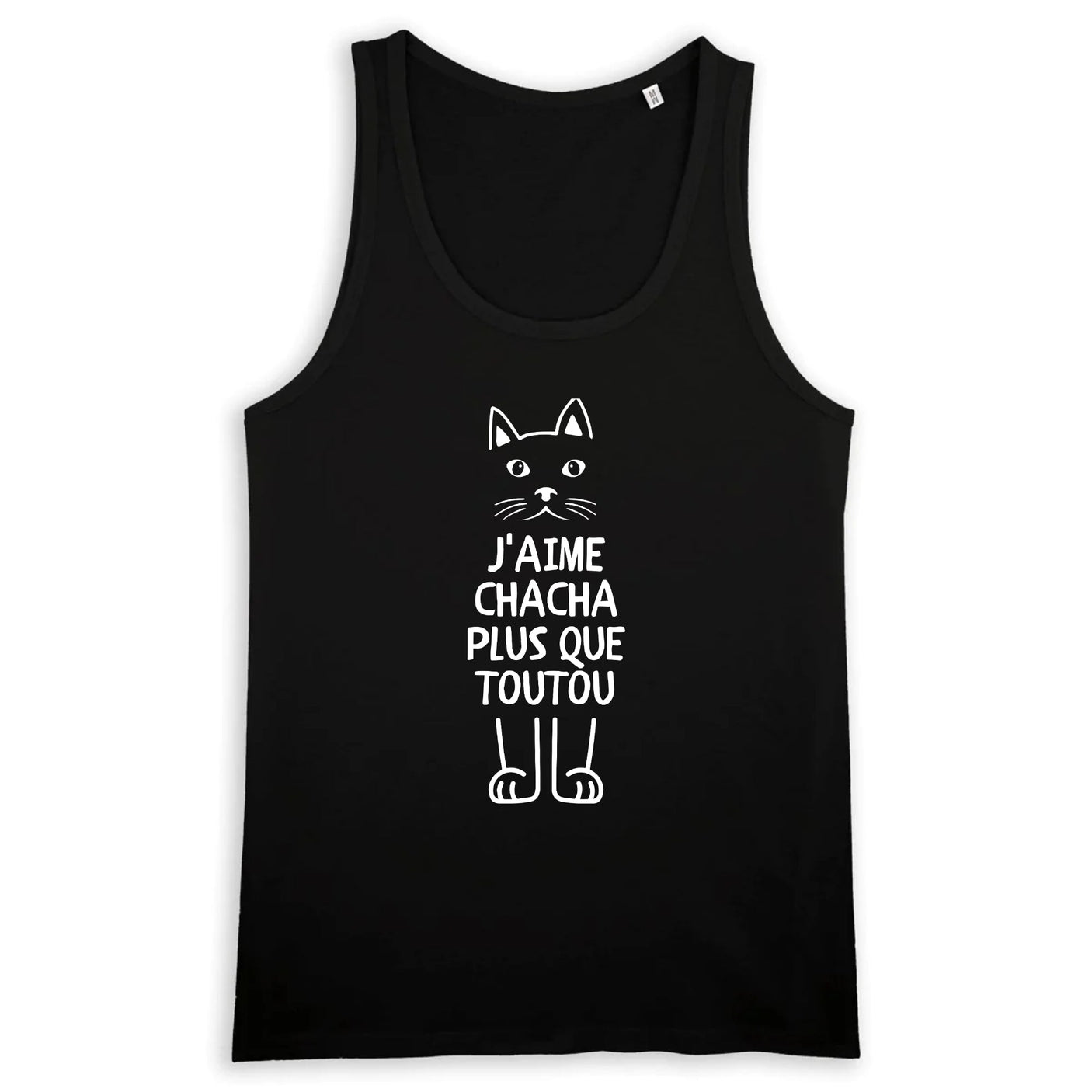 Débardeur Homme J'aime chacha plus que toutou