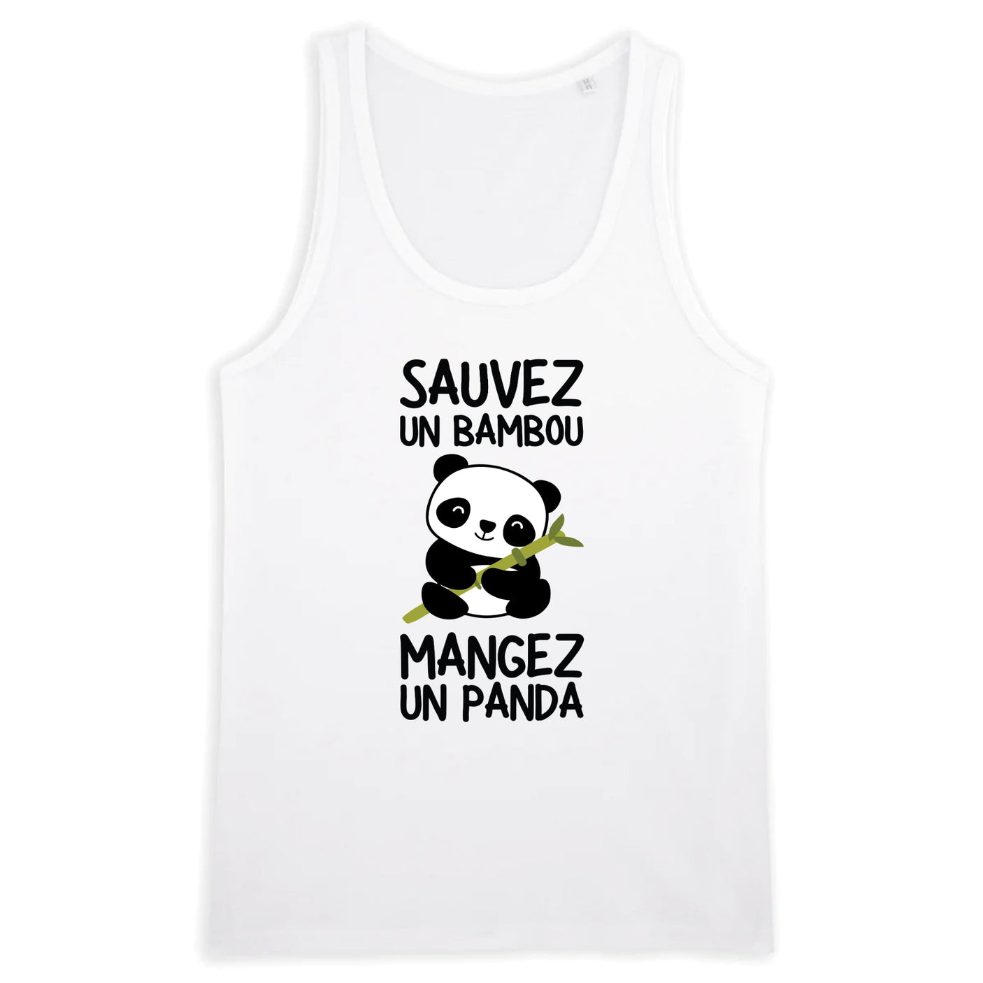 Débardeur Homme Sauvez un bambou, mangez un panda