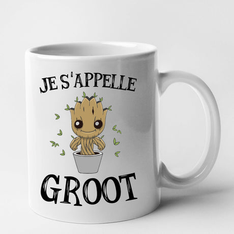 Mug Je s'appelle Groot Blanc