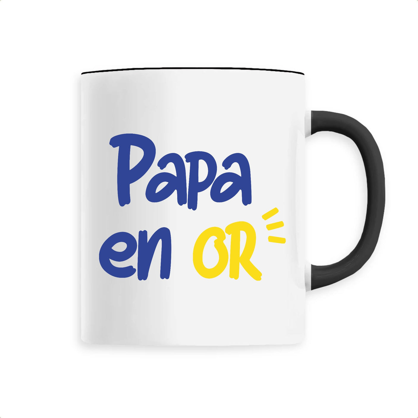 Mug Papa en or