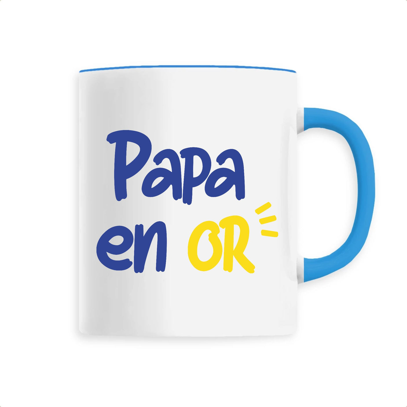 Mug Papa en or