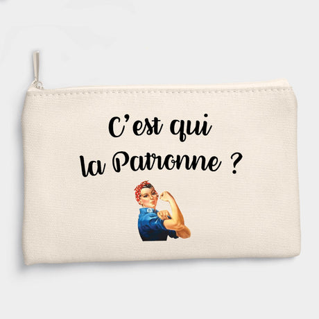 Pochette C'est qui la patronne Beige