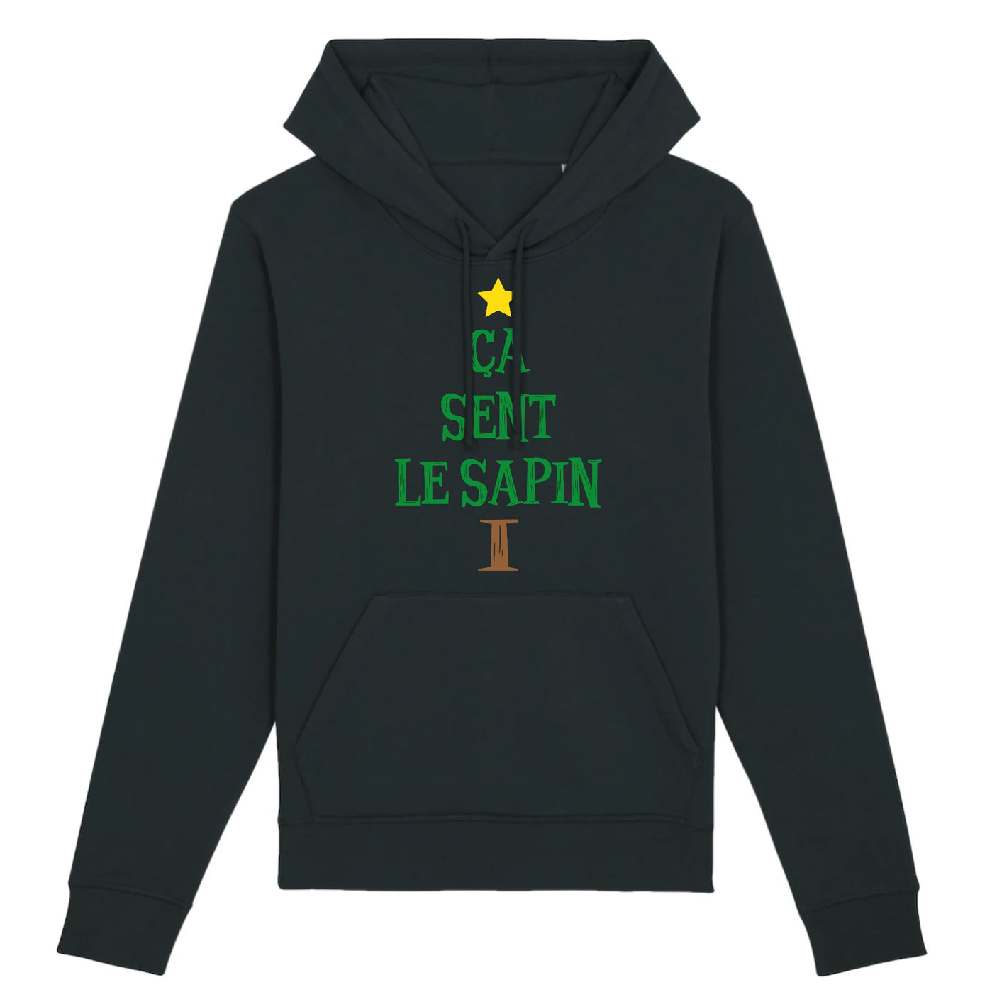 Sweat Capuche Adulte Ça sent le sapin