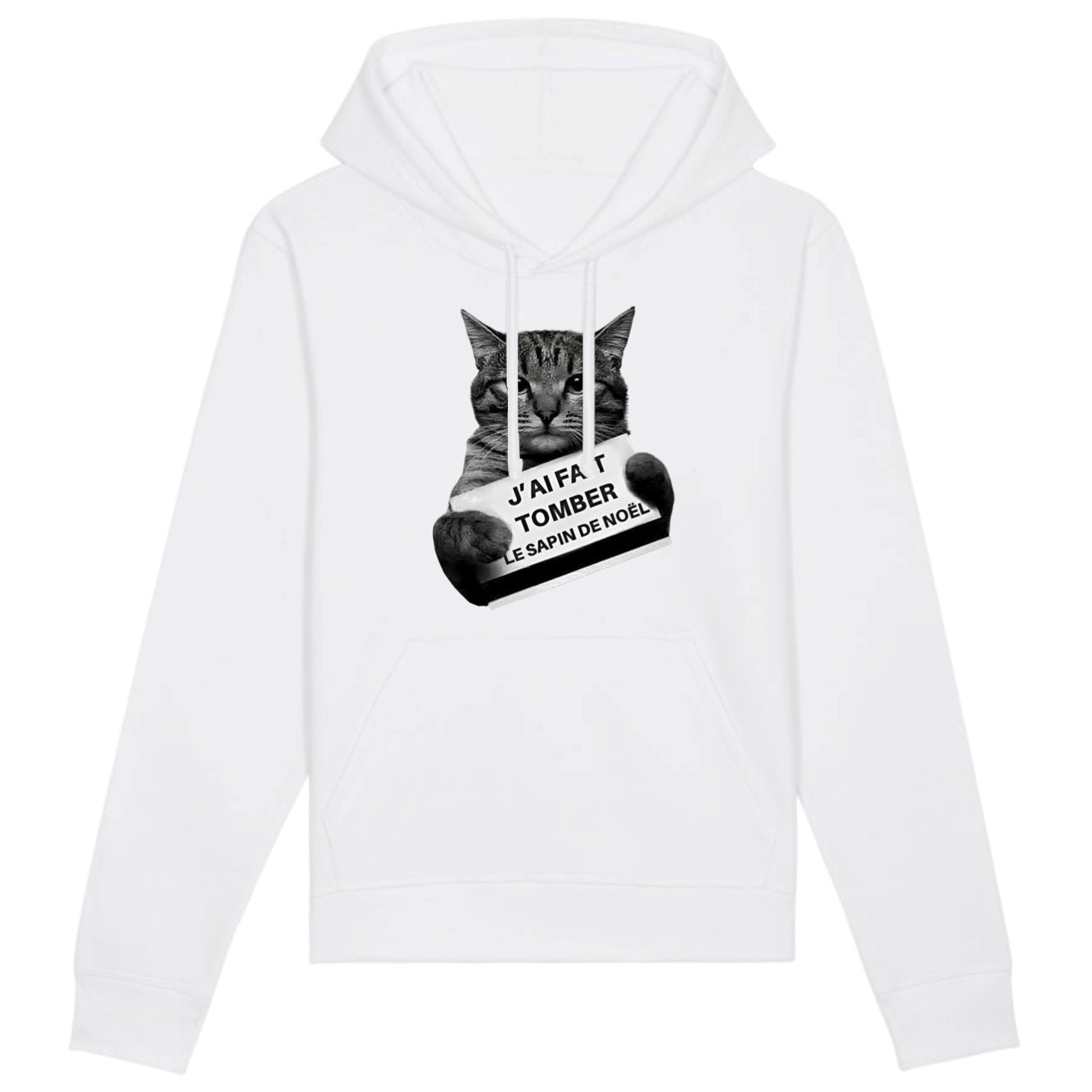 Sweat Capuche Adulte J'ai fait tomber le sapin