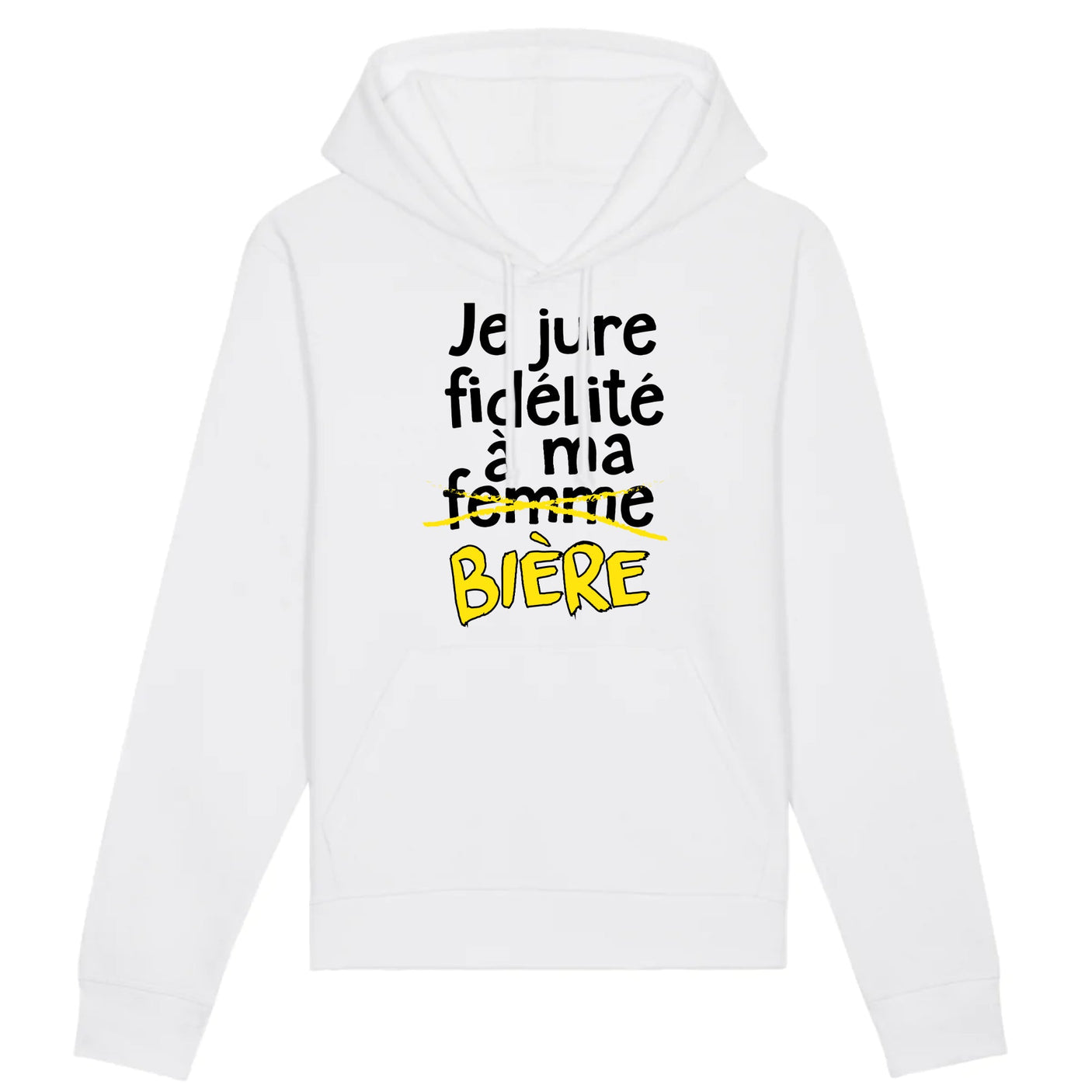 Sweat Capuche Adulte Je jure fidélité à ma bière