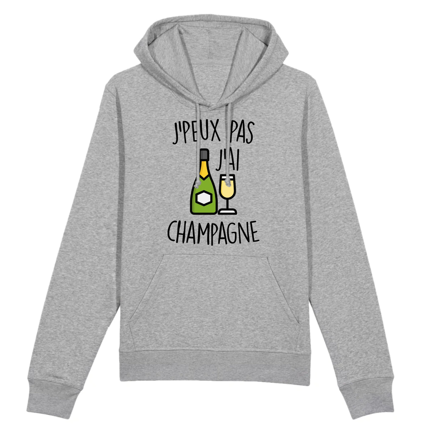 Sweat Capuche Adulte J'peux pas j'ai champagne