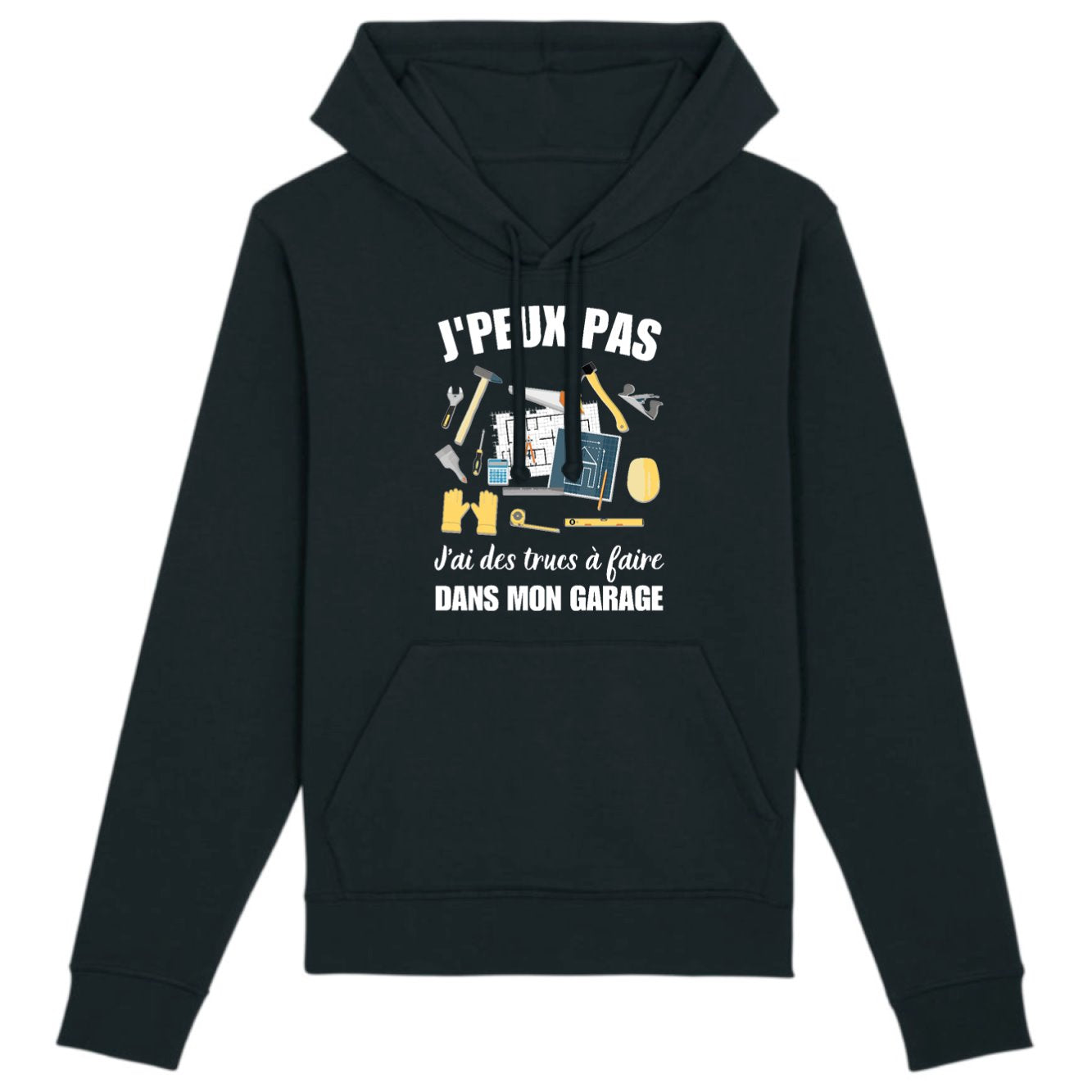 Sweat Capuche Adulte J'peux pas j'ai garage