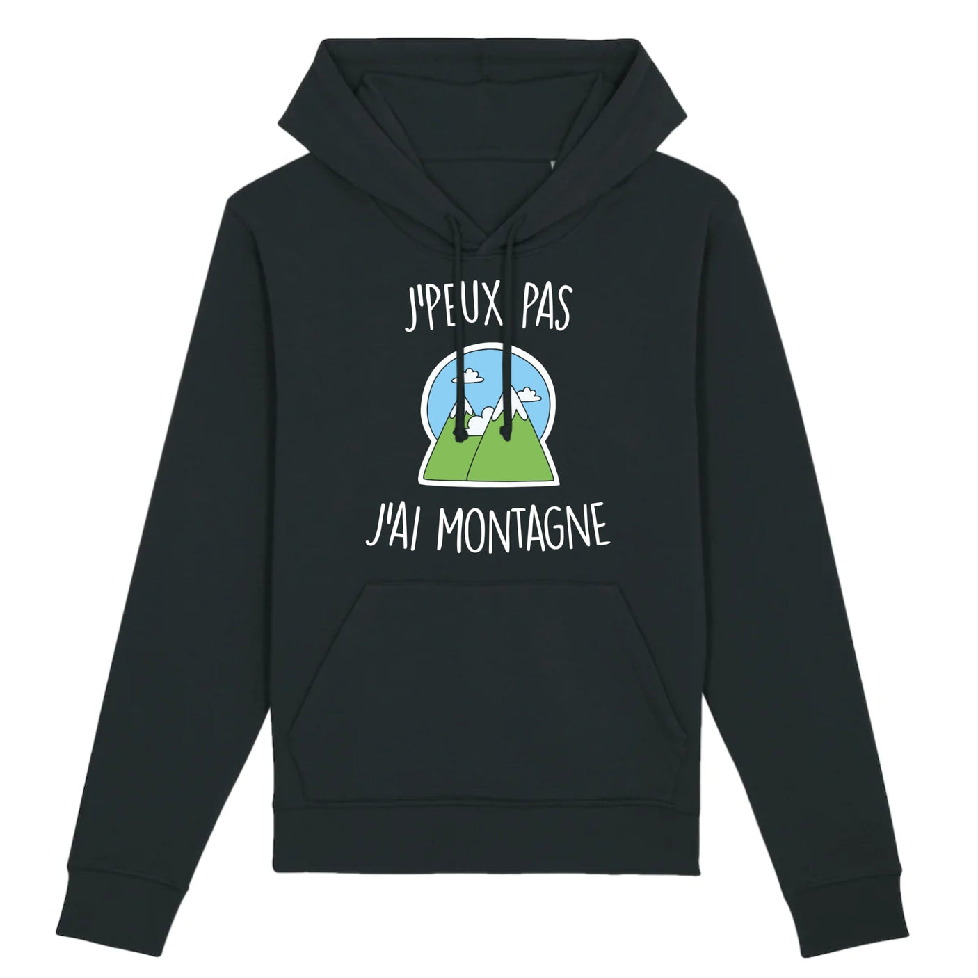 Sweat Capuche Adulte J'peux pas j'ai montagne