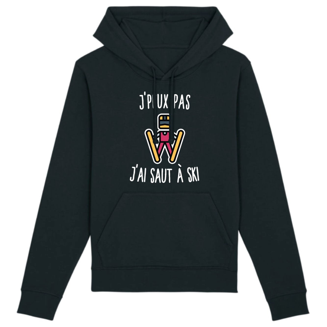 Sweat Capuche Adulte J'peux pas j'ai saut à ski