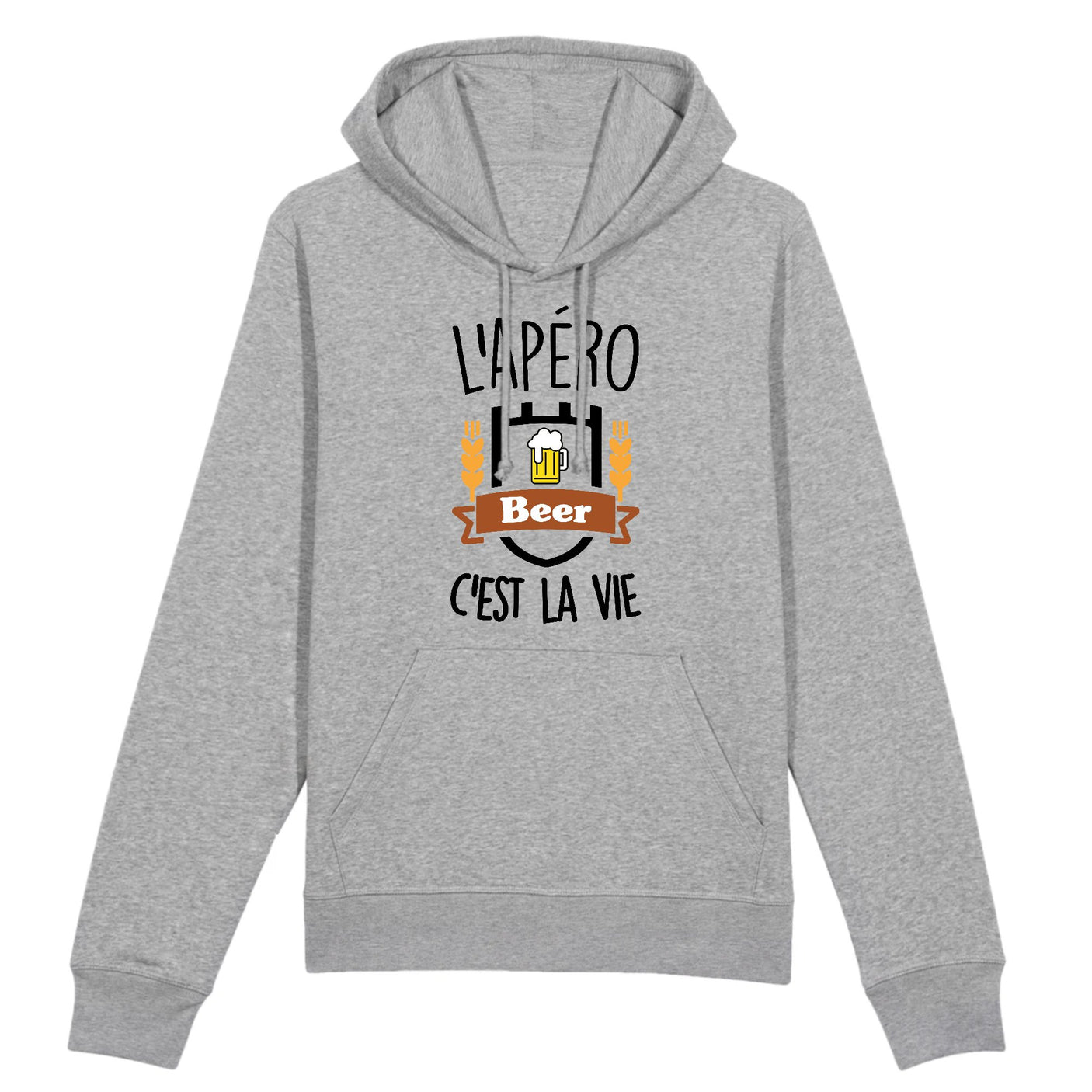 Sweat Capuche Adulte L'apéro c'est la vie