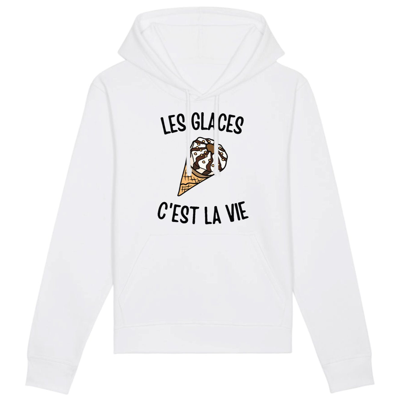 Sweat Capuche Adulte Les glaces c'est la vie