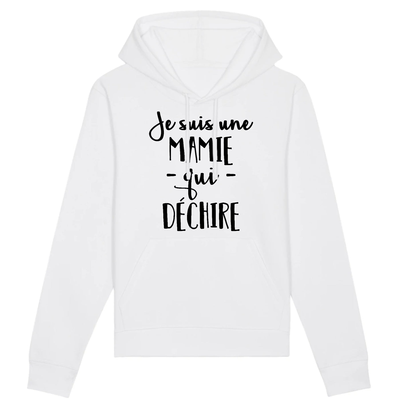 Sweat Capuche Adulte Mamie qui déchire