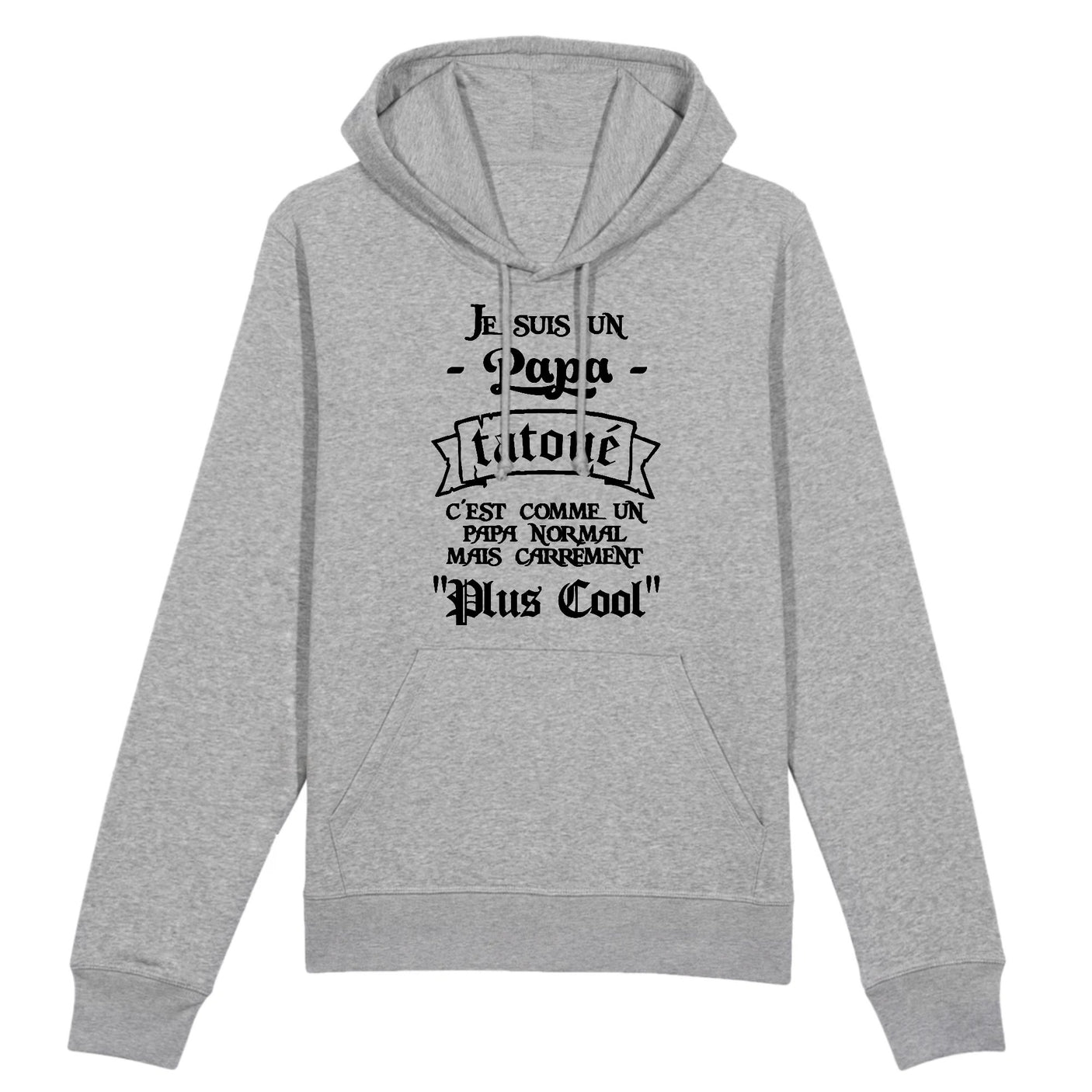 Sweat Capuche Adulte Papa tatoué