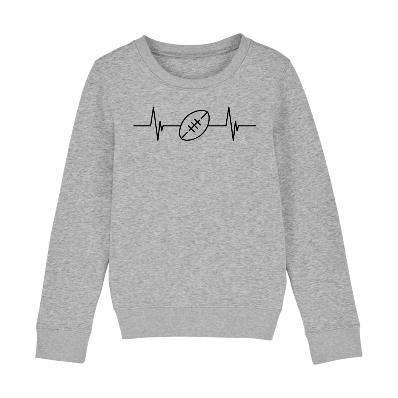 Sweat Enfant Rythme cardiaque rugby