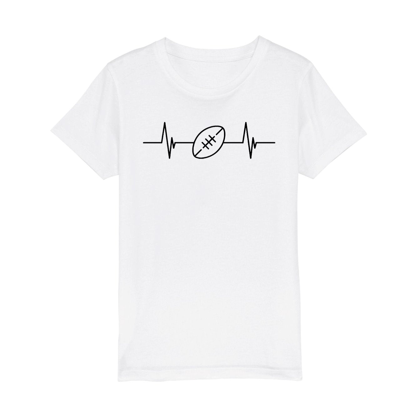 T-Shirt Enfant Rythme cardiaque rugby
