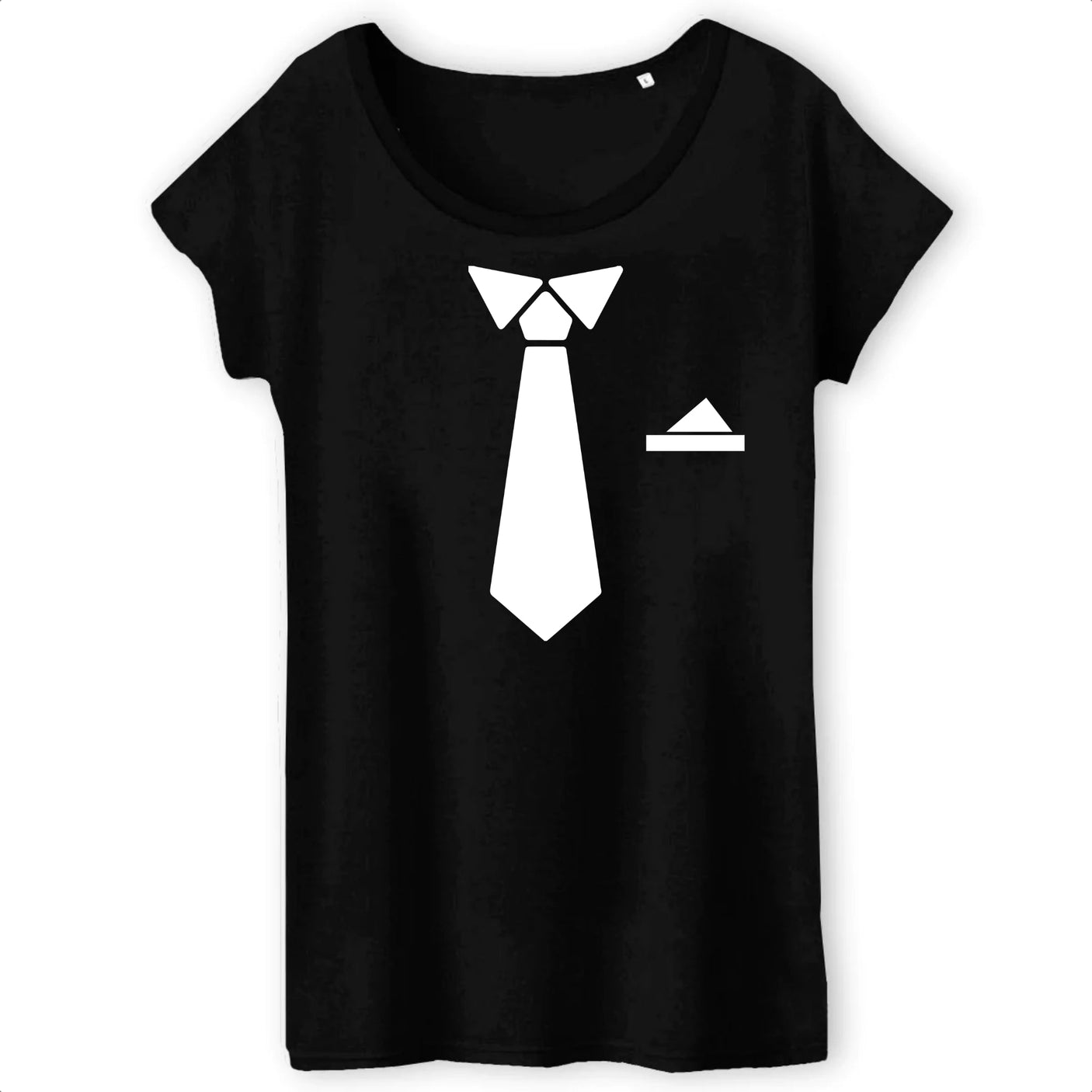 T-Shirt Femme Fausse cravate