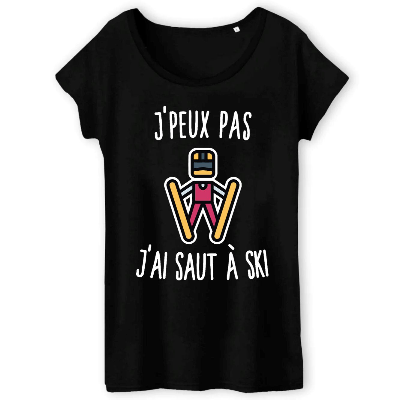 T-Shirt Femme J'peux pas j'ai saut à ski