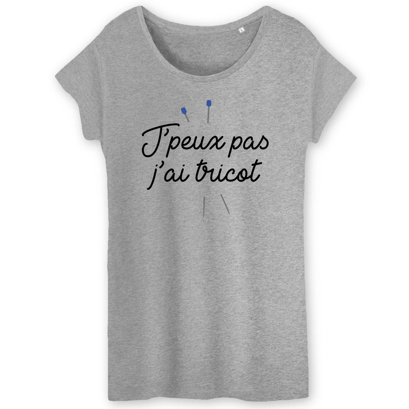 T-Shirt Femme J'peux pas j'ai tricot