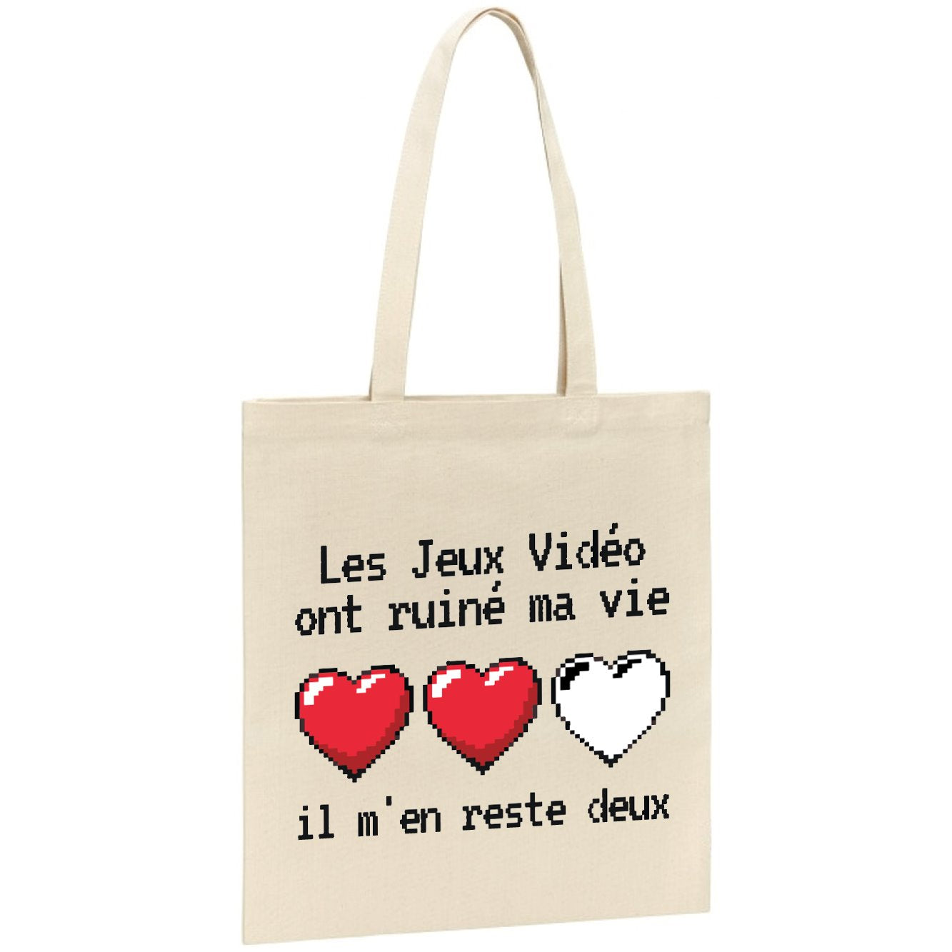 Tote bag Les jeux vidéo ont ruiné ma vie il m'en reste deux