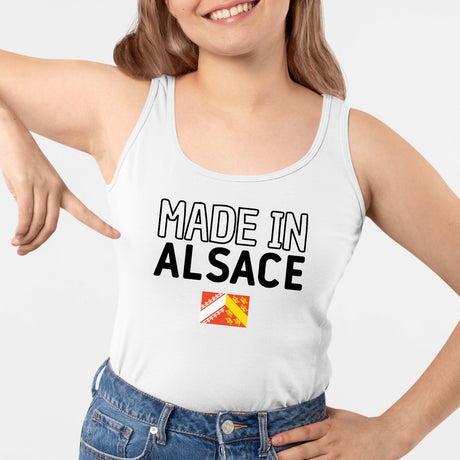 Débardeur Femme Made in Alsace Blanc