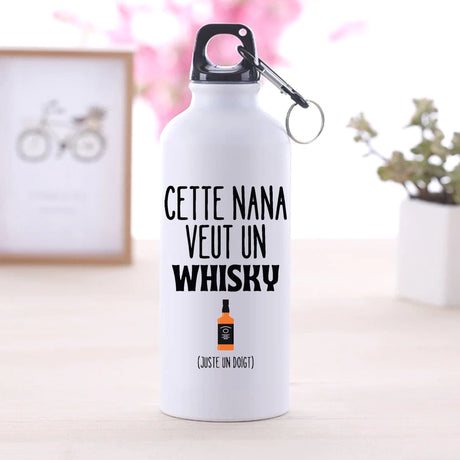 Gourde Cette nana veut un whisky Blanc
