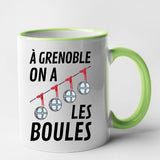 Mug À Grenoble on a les boules Vert