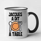 Mug Jacques a dit à table Noir