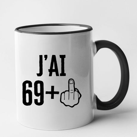Mug J'ai 70 ans 69 + 1 Noir
