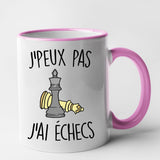 Mug J'peux pas j'ai échecs Rose