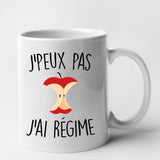 Mug J'peux pas j'ai régime Blanc