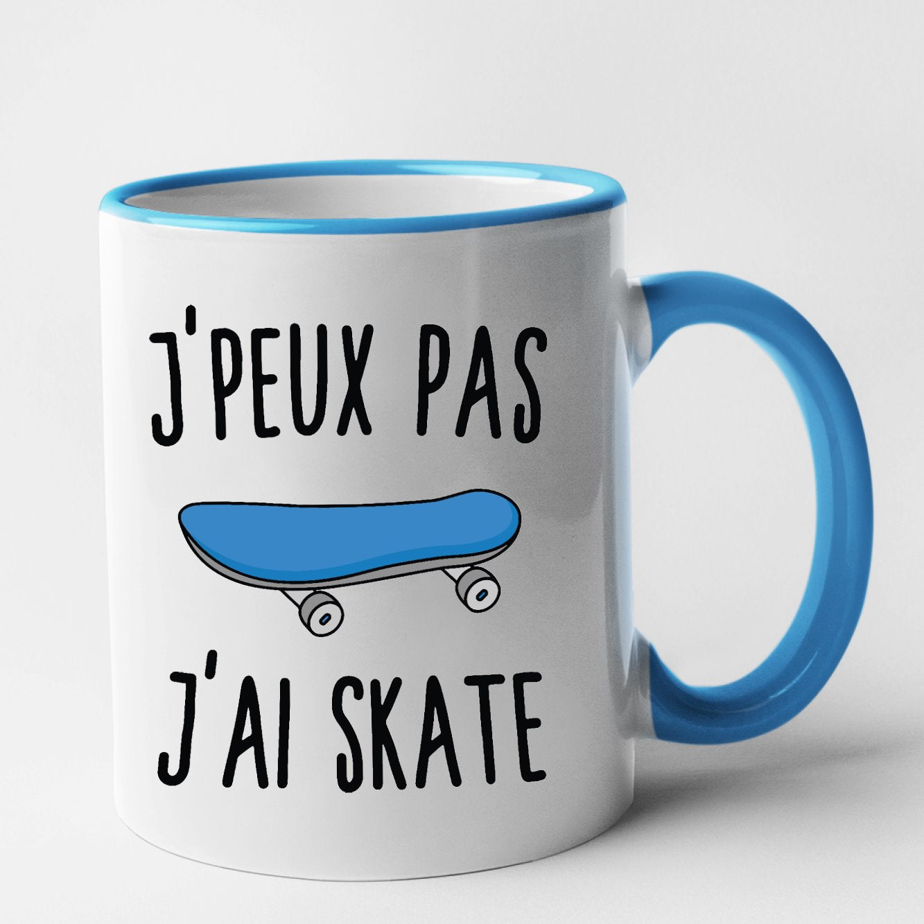 Mug J'peux pas j'ai skate Bleu