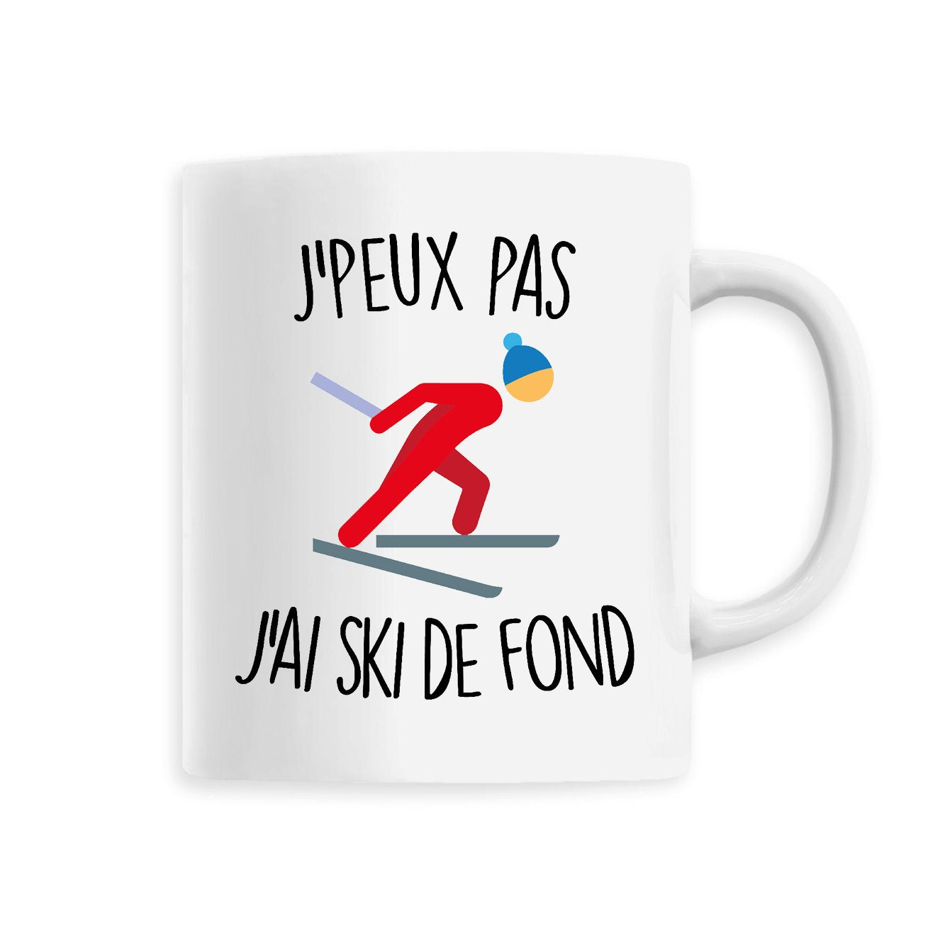 Mug J'peux pas j'ai ski de fond 