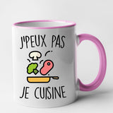 Mug J'peux pas je cuisine Rose