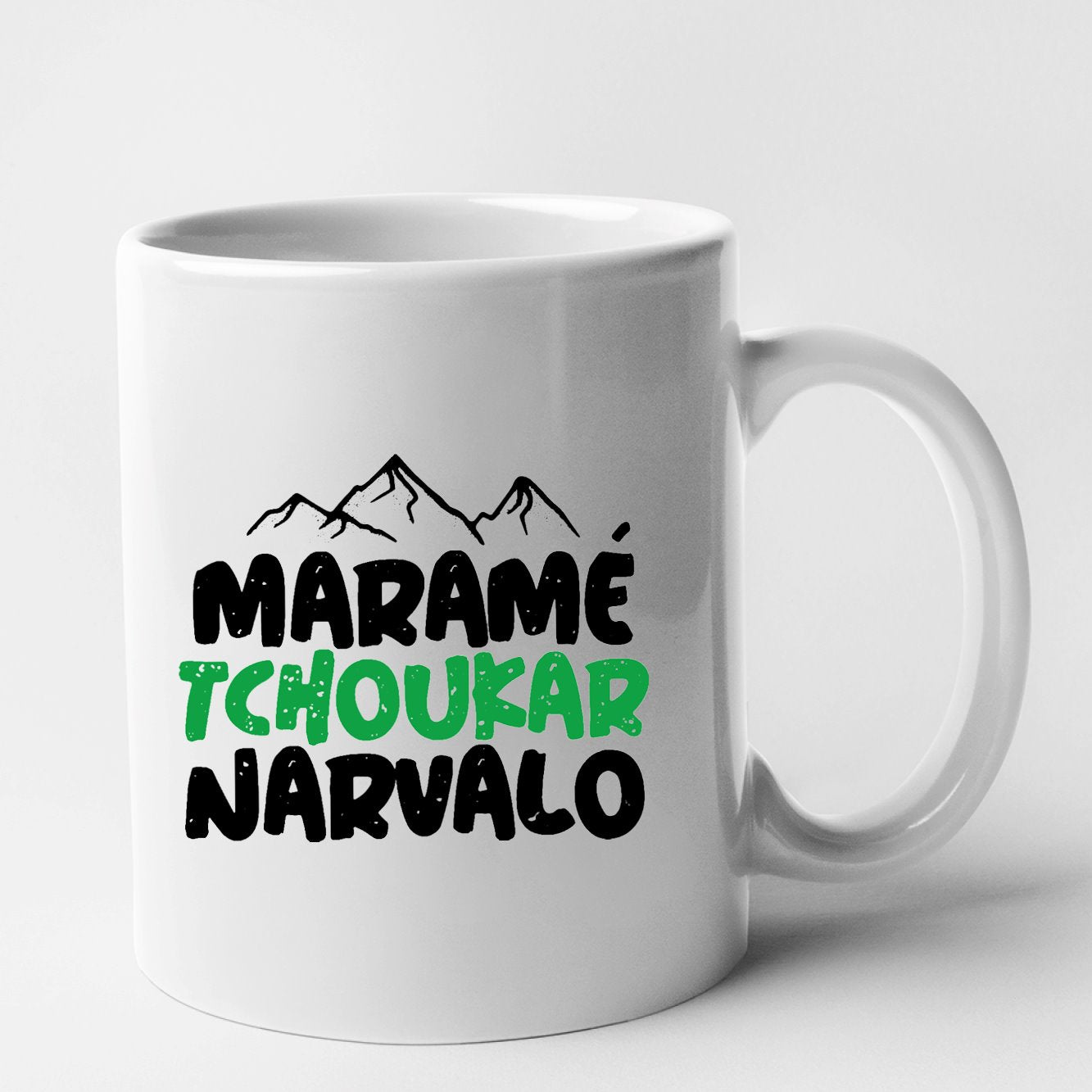 Mug Maramé tchoukar narvalo Blanc