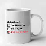 Mug Situation célibataire Blanc