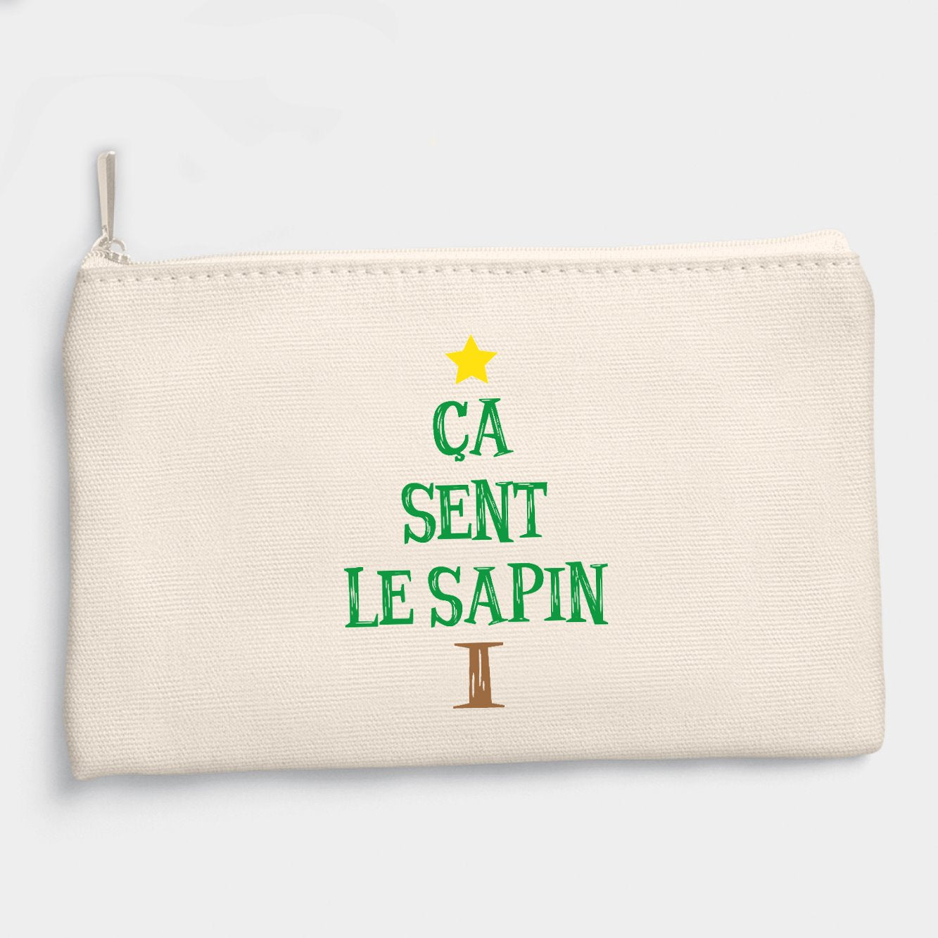 Pochette Ça sent le sapin Beige