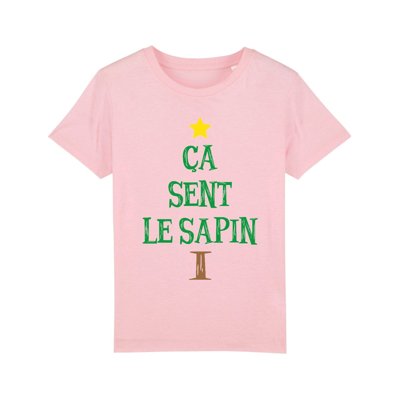 T-Shirt Enfant Ça sent le sapin 