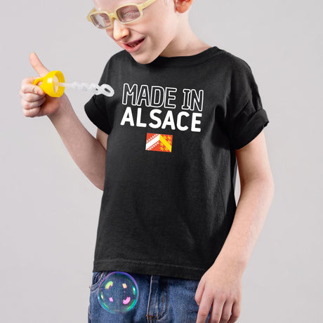 T-Shirt Enfant Made in Alsace Noir