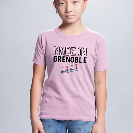 T-Shirt Enfant Made in Grenoble Rose
