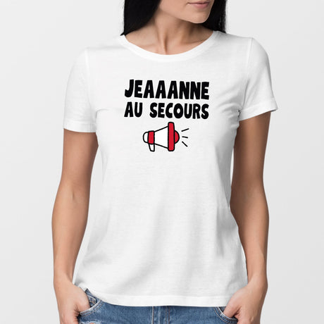 T-Shirt Femme Jeanne au secours Blanc