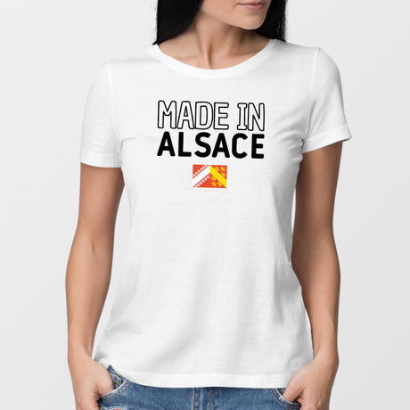 T-Shirt Femme Made in Alsace Blanc