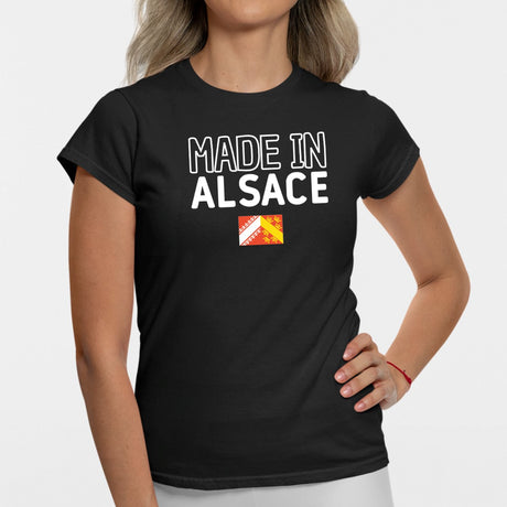 T-Shirt Femme Made in Alsace Noir