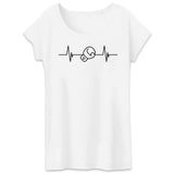 T-Shirt Femme Rythme cardiaque boxe 